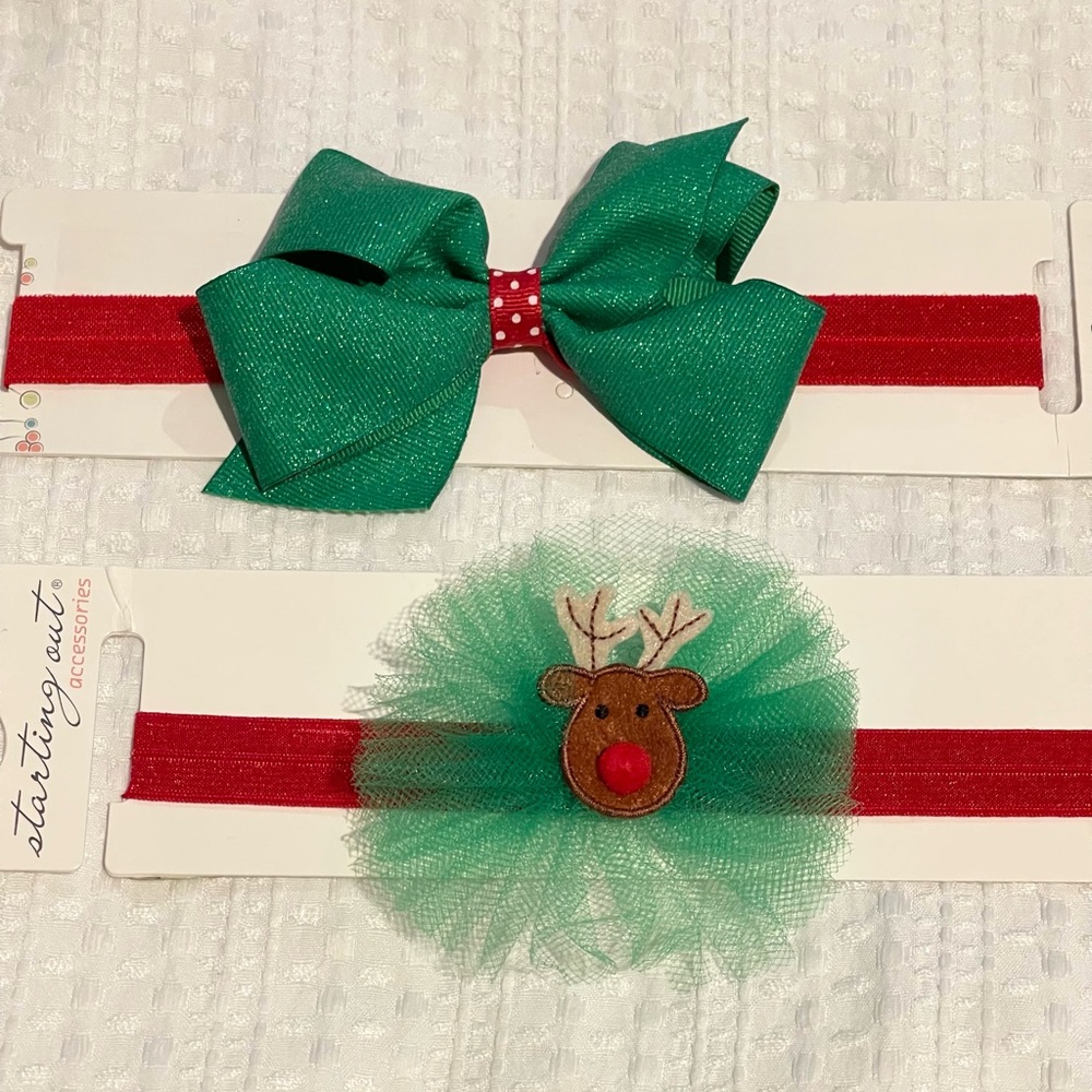 Bow Head Hair Band Baby Christmas 2